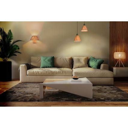 Ledvance - Lámpara de mesa DECOR RAFFIA 1xE27/15W/230V rafia