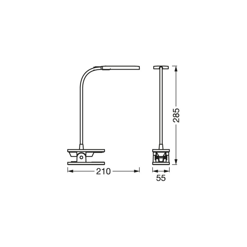Ledvance - Lámpara de mesa táctil regulable PANAN LED/5,2W/5V 1000 mAh