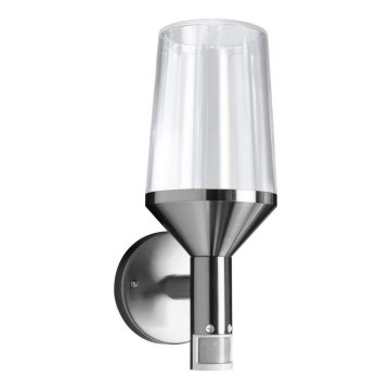 Ledvance - Lámpara de pared exterior con sensor CALICE 1xE27/60W/230V IP44