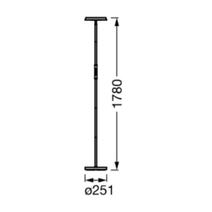 Ledvance - Lámpara de pie LED RGBW regulable SMART+ FLOOR LED/13,5W/230V 2700-5000K Wi-Fi