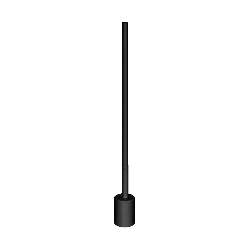 Ledvance - Lámpara de pie LED RGBW regulable SMART+ FLOOR LED/8W/230V 2700-6500K Wi-Fi negro + mando a distancia