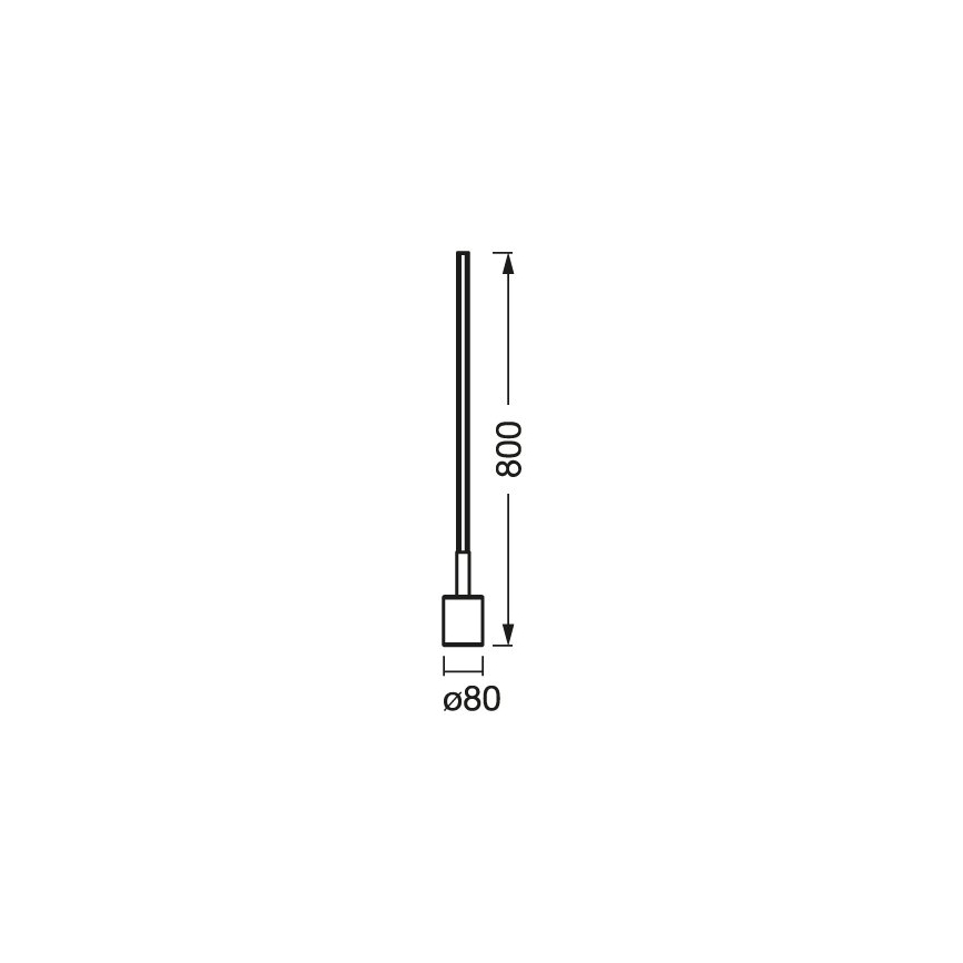 Ledvance - Lámpara de pie LED RGBW regulable SMART+ FLOOR LED/8W/230V 2700-6500K Wi-Fi negro + mando a distancia