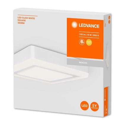 Ledvance - Lámpara de techo LED SQUARE LED/18W/230V