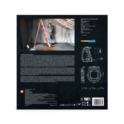 Ledvance - Lámpara de trabajo LED regulable con 2 enchufes WORKLIGHT VALUE LED/60W/230V IP54