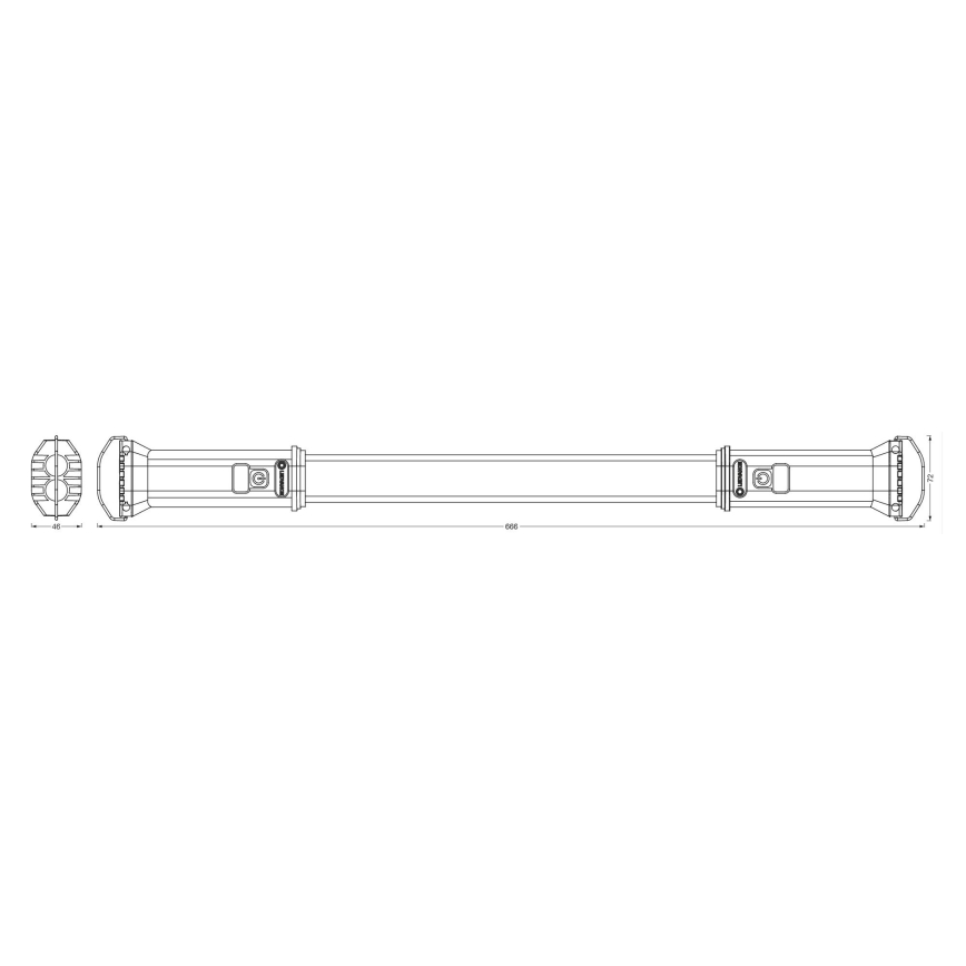 Ledvance - Lámpara de trabajo LED TUBO LED/10W/5V IP54
