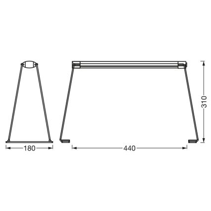 Ledvance - Lámpara interior LED GARDEN LIGHT LED/14W/230V