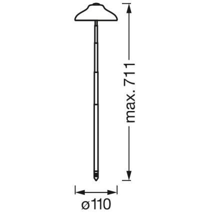 Ledvance - Lámpara interior LED GARDEN LIGHT LED/5W/5V