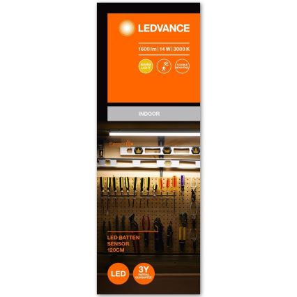 Ledvance - Lámpara LED bajo el mueble de cocina con sensor BATTEN LED/14W/230V 120 cm