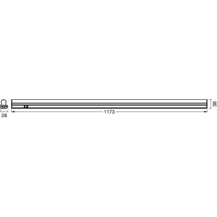 Ledvance - Lámpara LED bajo el mueble de cocina con sensor BATTEN LED/14W/230V 120 cm