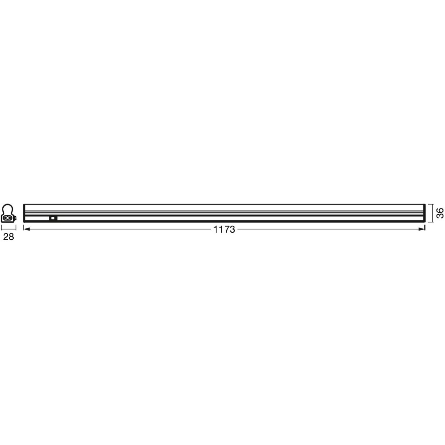 Ledvance - Lámpara LED bajo el mueble de cocina con sensor BATTEN LED/14W/230V 120 cm