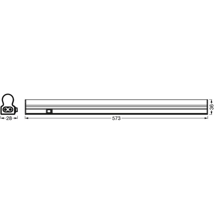 Ledvance - Lámpara LED bajo el mueble de cocina con sensor BATTEN LED/8W/230V 60 cm