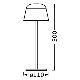 Ledvance - Lámpara LED de exterior recargable y regulable TABLE LED/2,5W/5V IP54 beige