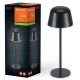 Ledvance - Lámpara LED de exterior recargable y regulable MESA LED/2,5W/5V IP54 negro