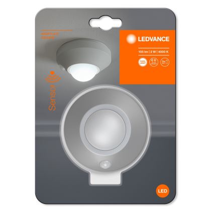 Ledvance - Lámpara LED de orientación con sensor NIGHTLUX LED/1,7W/3xAAA 4000K