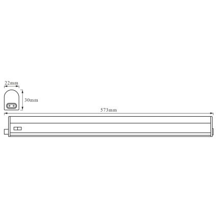 Ledvance - Lámpara LED debajo del gabinete BATTEN LED/8W/230V