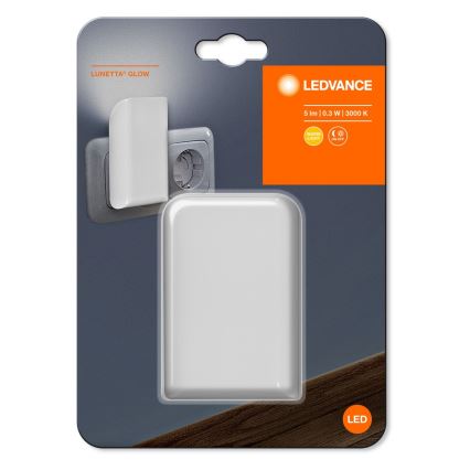 Ledvance - Lámpara LED nocturna con sensor LUNETTA LED/0,28W/230V 3000K