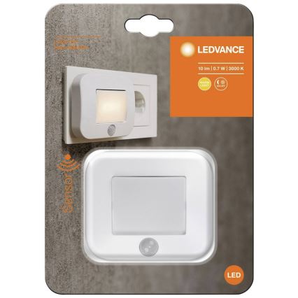 Ledvance - Lámpara LED nocturna con sensor LUNETTA LED/0,7W/230V 3000K