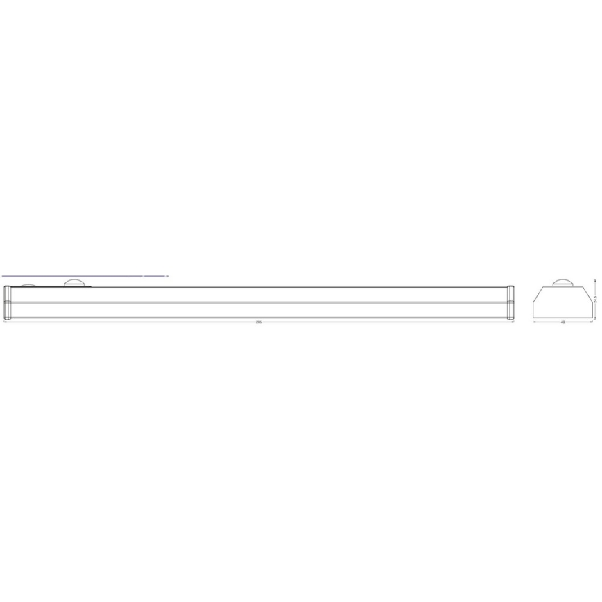 Ledvance - Lámpara LED para bajo mueble de cocina con sensor LED MÓVIL/1W/5V 500 mAh 20 cm