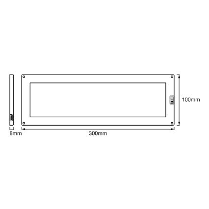 Ledvance - Lámpara LED regulable bajo armario con sensor CABINET LED/10W/230V