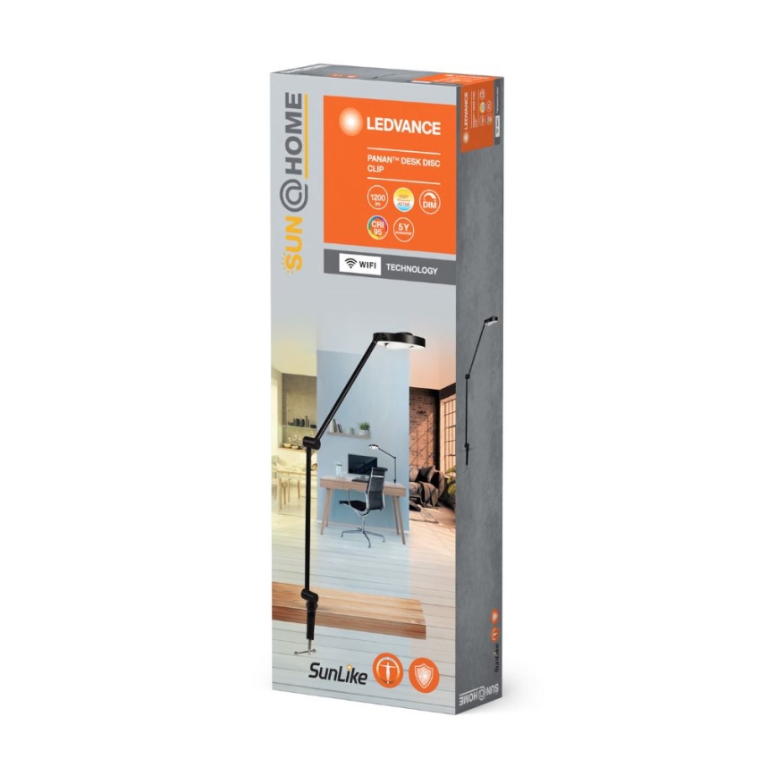 Ledvance - Lámpara LED regulable con clip SUN@HOME LED/15W/230V 2200-5000K CRI 95 Wi-Fi