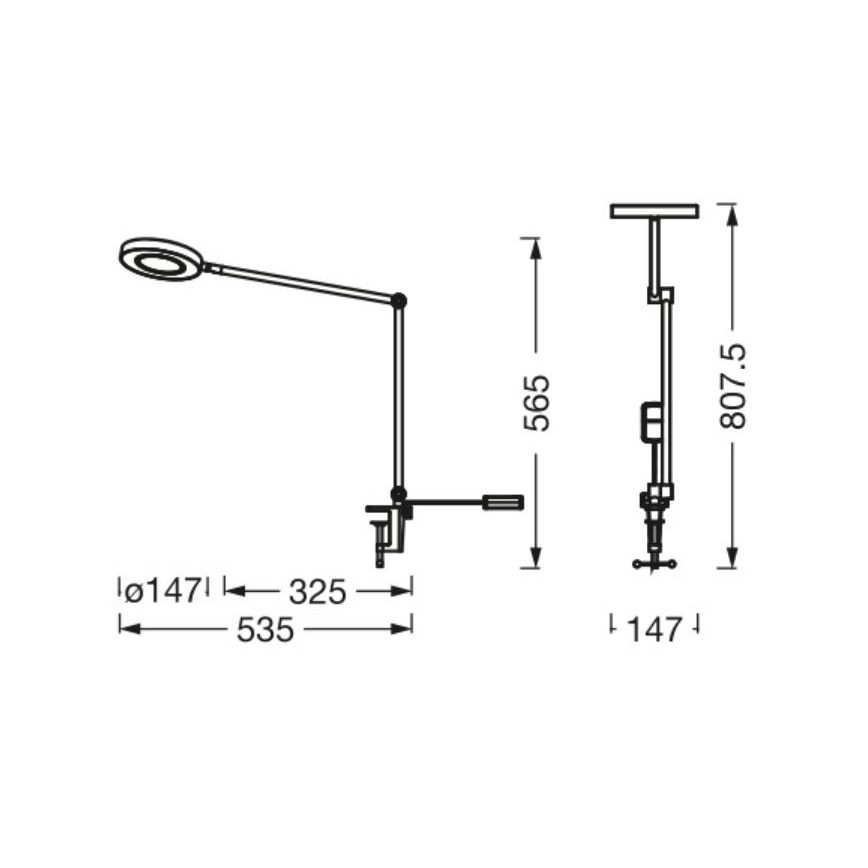 Ledvance - Lámpara LED regulable con clip SUN@HOME LED/15W/230V 2200-5000K CRI 95 Wi-Fi