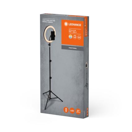 Ledvance - Lámpara de pie LED regulable con un soporte y soporte para vlogging LED/6W/USB 3000/4000/6500K