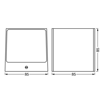 Ledvance - Aplique LED RGBW regulable para exteriores SMART+ BRICK LED/14W/230V Wi-Fi IP44