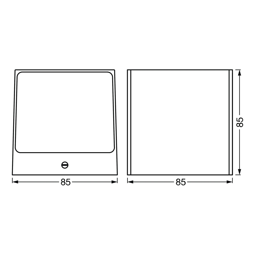 Ledvance - Aplique LED RGBW regulable para exteriores SMART+ BRICK LED/14W/230V Wi-Fi IP44