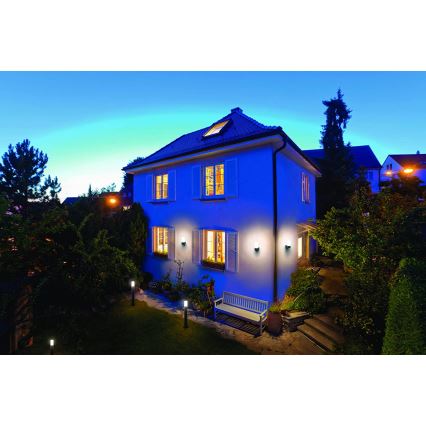 Ledvance - Aplique LED RGBW regulable para exteriores SMART+ PIPE LED/10W/230V Wi-Fi IP44