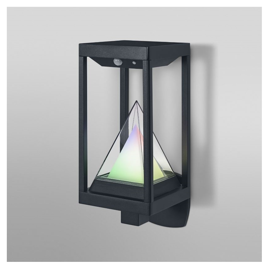Ledvance - LED RGBW Aplique solar regulable con sensor SMART+ ALPS LED/6W/3,7V 3000K IP44