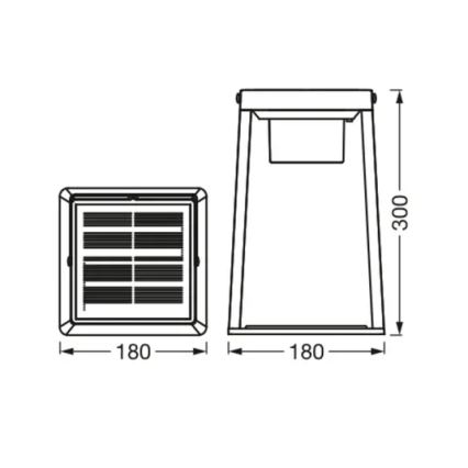 Ledvance - Lámpara solar LED RGBW regulable SMART+ TABLE LED/2,5W/3,7V 2200 mAh IP44