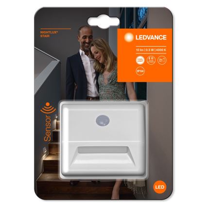 Ledvance - LED Iluminación de escaleras con sensor NIGHTLUX LED/0,25W/3xAAA IP54