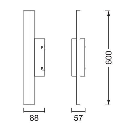 Ledvance - LED Regulable táctil espejo iluminación ORBIS MIRROR LED/10W/230V 60 cm 3000/4000K IP44