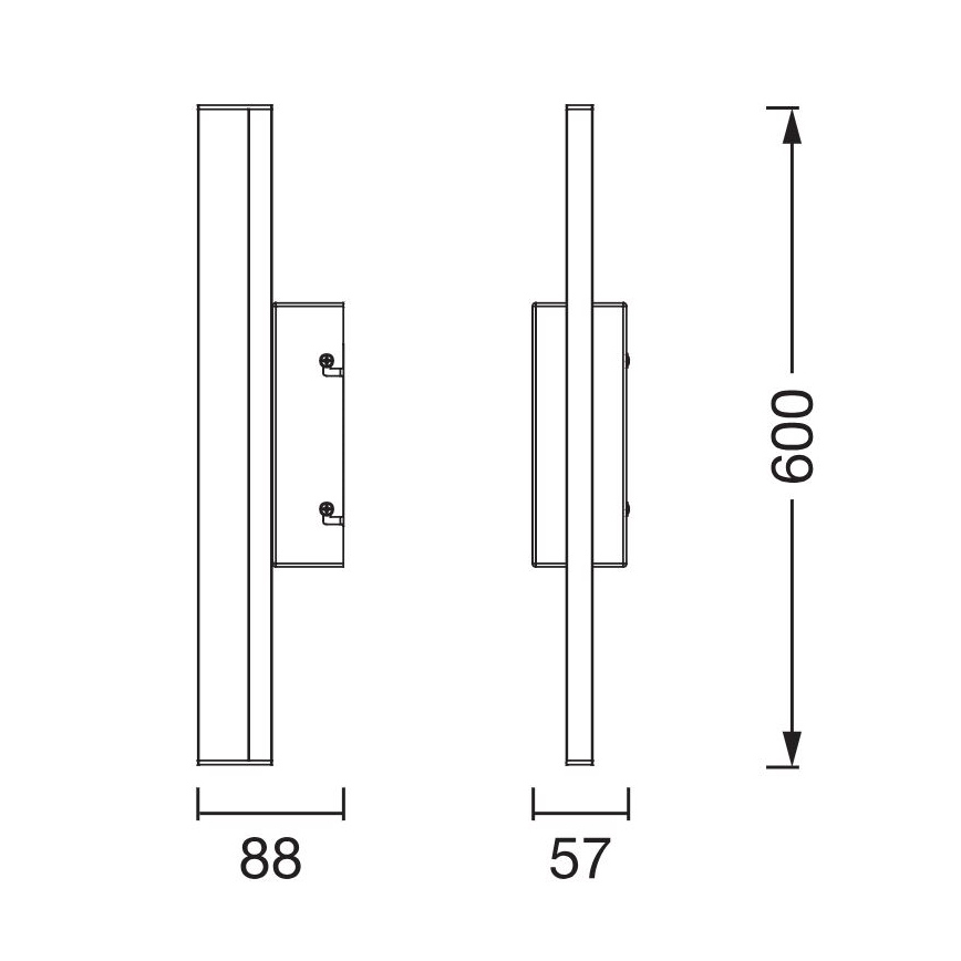 Ledvance - LED Regulable táctil espejo iluminación ORBIS MIRROR LED/10W/230V 60 cm 3000/4000K IP44