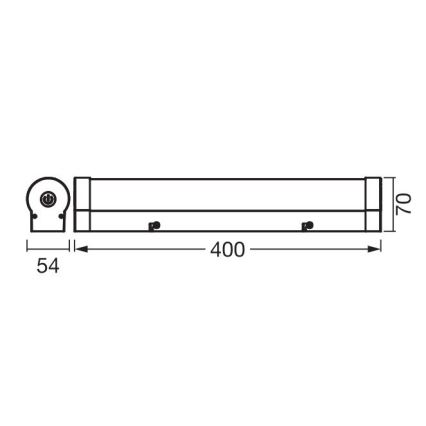 Ledvance - Iluminación LED regulable táctil para espejos ORBIS TUBO LED/9W/230V 40 cm 3000/4000K IP44