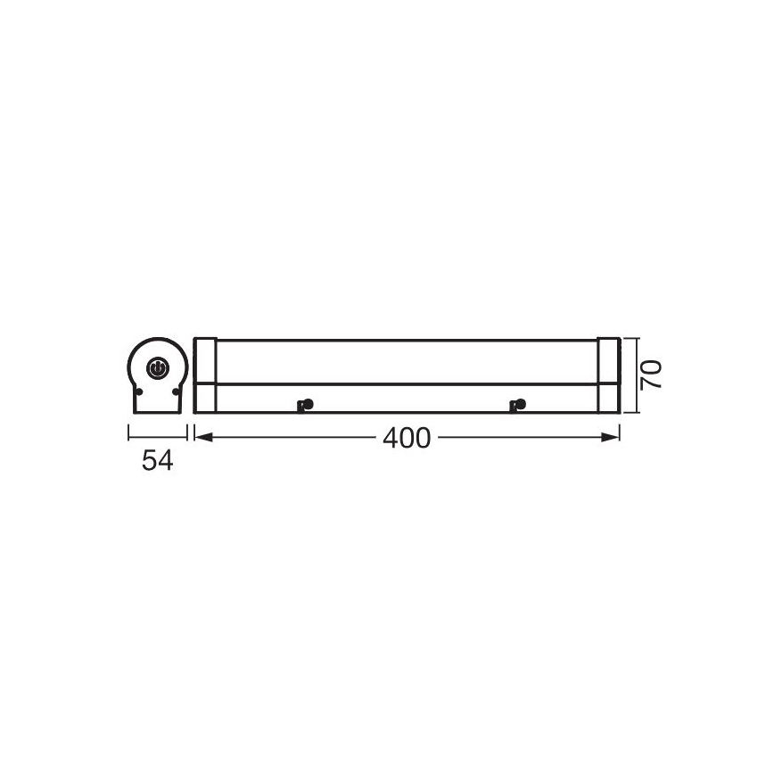 Ledvance - Iluminación LED regulable táctil para espejos ORBIS TUBO LED/9W/230V 40 cm 3000/4000K IP44