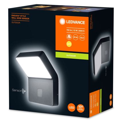 Ledvance - LED Lámpara exterior con sensor ENDURA LED/12W/230V IP44