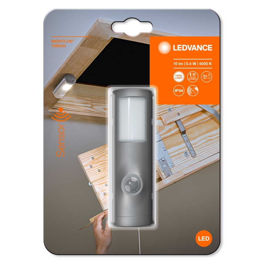 Ledvance - LED Luz nocturna con sensor NIGHTLUX LED/0,35W/3xAAA IP54
