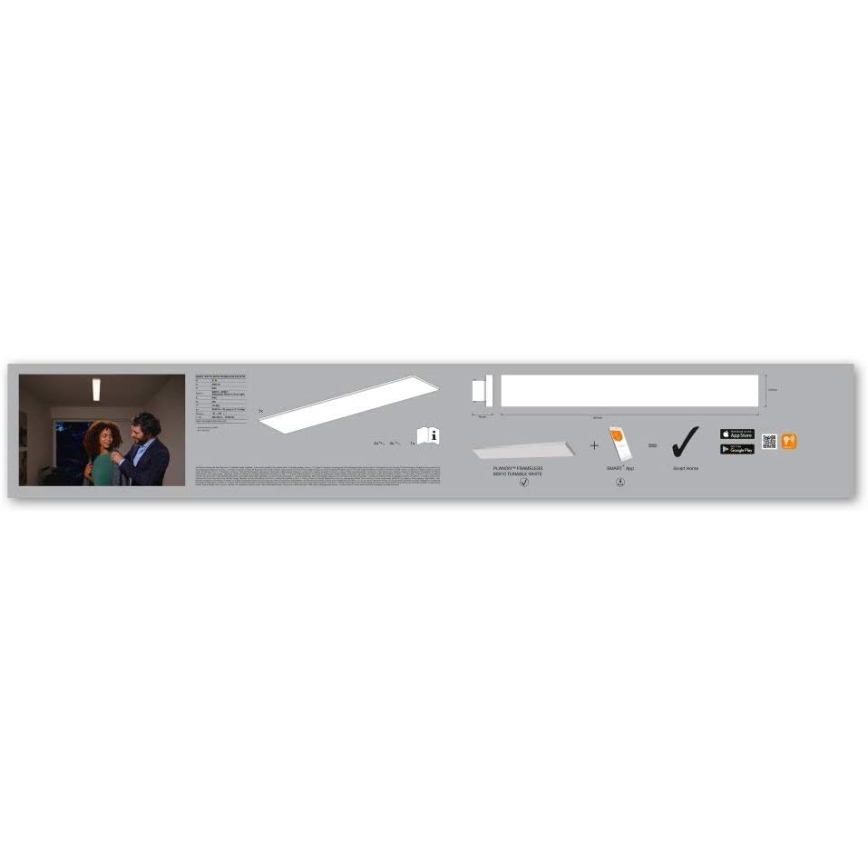 Ledvance - LED Plafón regulable SMART+ FRAMELESS LED/27W/230V 3000K-6500K Wi-Fi