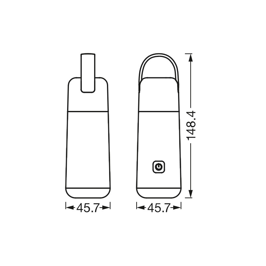 Ledvance - LED Power bank con función de linterna MOBILE LED/0,5W/5V 1800mAh 2xUSB