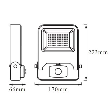 Ledvance - LED Reflector con sensor ENDURA LED/30W/230V IP44