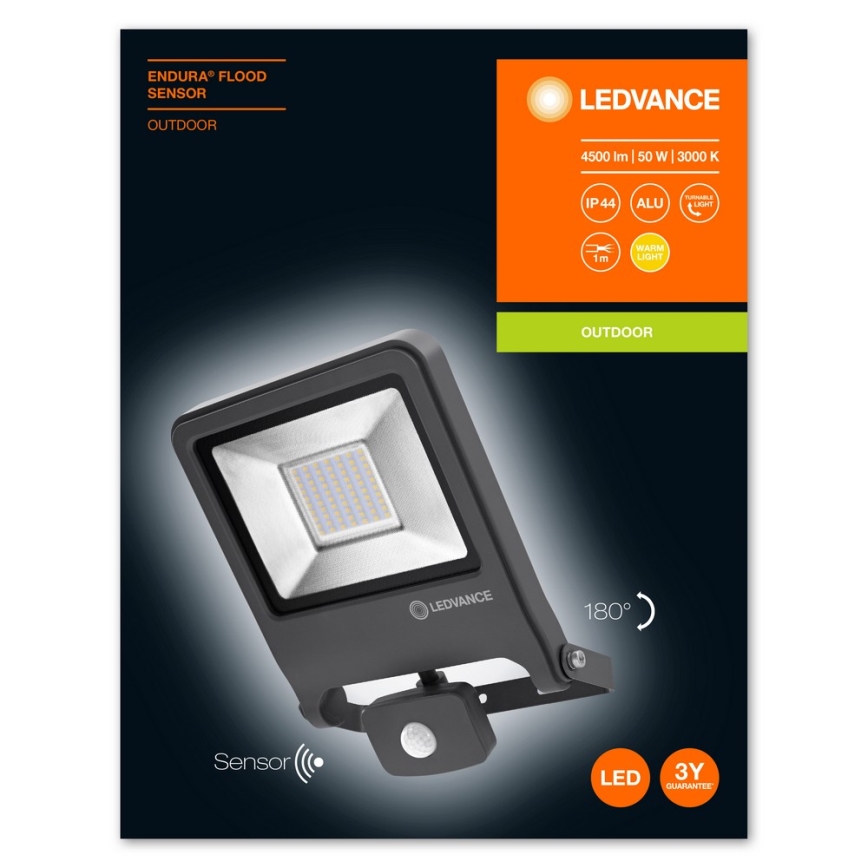 Ledvance - LED Reflector con sensor ENDURA LED/50W/230V IP44