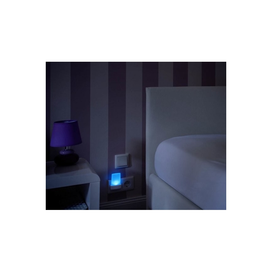 Ledvance - LED RGB Lámpara nocturna con sensor LUNETTA LED/0,28W/230V