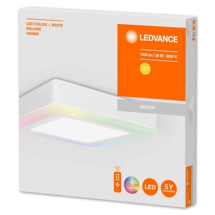 Ledvance - LED RGB Plafón regulable LED/38W/230V + mando a distancia