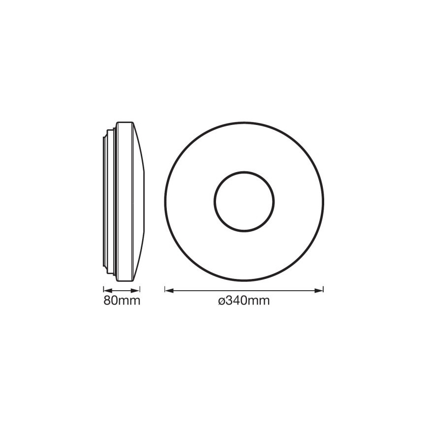 Ledvance - LED RGB Plafón regulable SMART+ KITE LED/18W/230V 3000K-6500K Wi-Fi