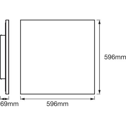 Ledvance - LED RGB+TW Plafón regulable SMART+ FRAMELESS LED/40W/230V 3000K-6500K