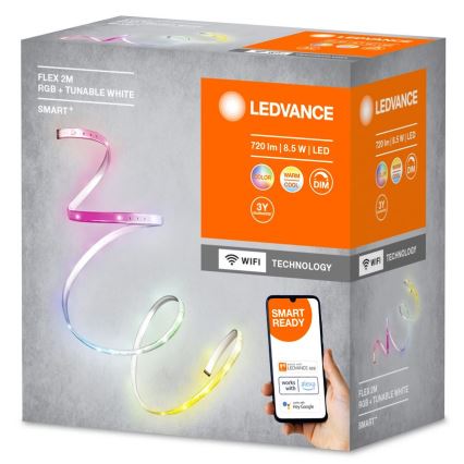 Ledvance - LED RGB+TW Tira regulable SMART+ FLEX 2m LED/8,5W/230V Wi-Fi