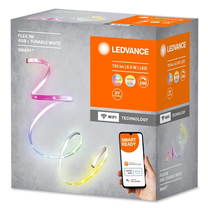 Ledvance - LED RGB+TW Tira regulable SMART+ FLEX 2m LED/8,5W/230V Wi-Fi
