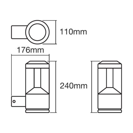 Ledvance -LED RGBW Aplique de pared Regulable SMART + LED MODERNO/12W/230V IP44 BT