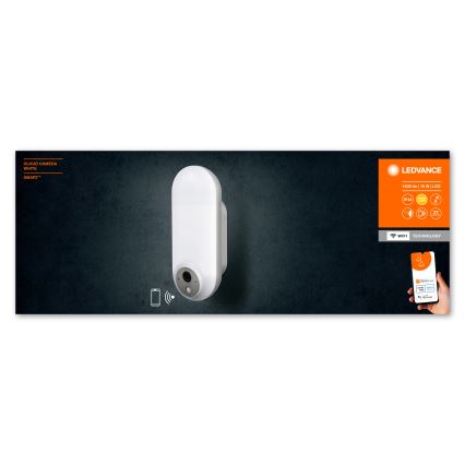 Ledvance - LED RGBW Regulable aplique con sensor para exterior y cámara SMART+ LED/15W/230V Wi-Fi IP44